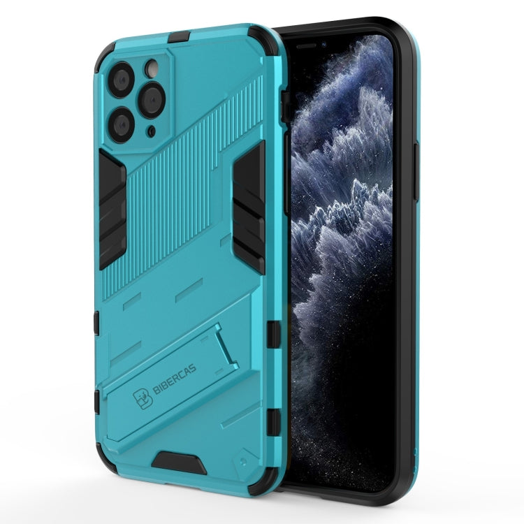 Punk Armor 2 in 1 PC + TPU Shockproof Case with Invisible Holder, For iPhone 12 mini, For iPhone 12, For iPhone 12 Pro, For iPhone 12 Pro Max, For iPhone 11 Pro, For iPhone 11