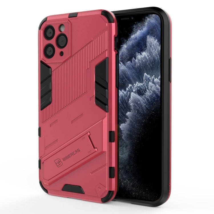 Punk Armor 2 in 1 PC + TPU Shockproof Case with Invisible Holder, For iPhone 12 mini, For iPhone 12, For iPhone 12 Pro, For iPhone 12 Pro Max, For iPhone 11 Pro, For iPhone 11