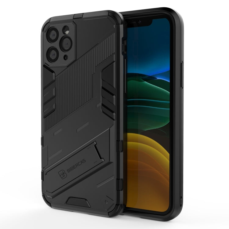 Punk Armor 2 in 1 PC + TPU Shockproof Case with Invisible Holder, For iPhone 12 mini, For iPhone 12, For iPhone 12 Pro, For iPhone 12 Pro Max, For iPhone 11 Pro, For iPhone 11