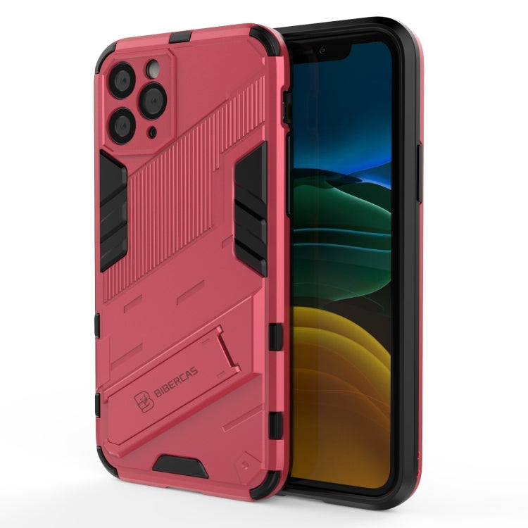 Punk Armor 2 in 1 PC + TPU Shockproof Case with Invisible Holder, For iPhone 12 mini, For iPhone 12, For iPhone 12 Pro, For iPhone 12 Pro Max, For iPhone 11 Pro, For iPhone 11