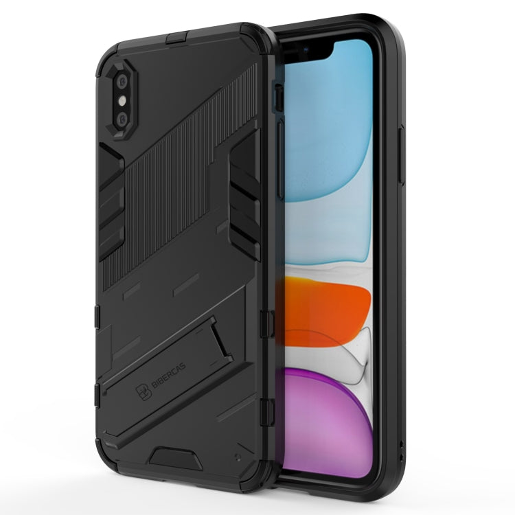 Punk Armor 2 in 1 PC + TPU Shockproof Case with Invisible Holder, For iPhone 11 Pro Max, For iPhone X / XS, For iPhone XR, For iPhone XS Max, For iPhone 6 & 6s, For iPhone 6 Plus & 6s  Plus
