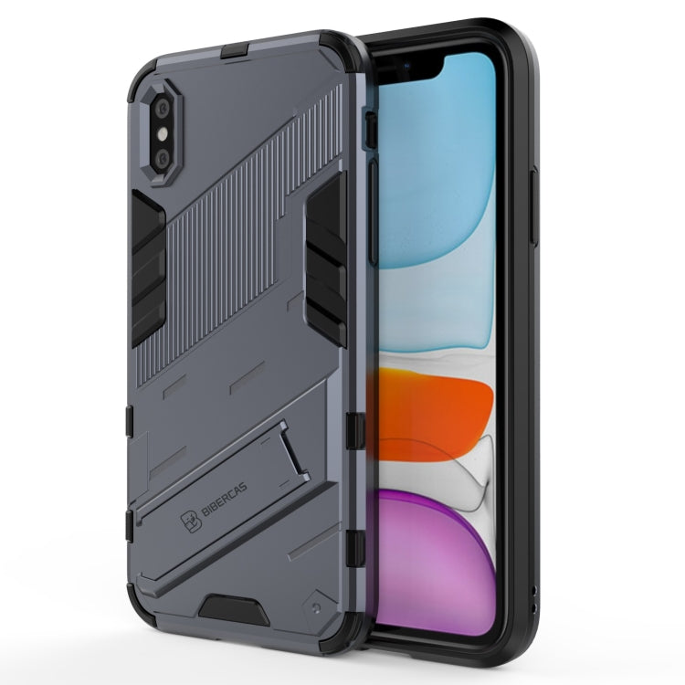 Punk Armor 2 in 1 PC + TPU Shockproof Case with Invisible Holder, For iPhone 11 Pro Max, For iPhone X / XS, For iPhone XR, For iPhone XS Max, For iPhone 6 & 6s, For iPhone 6 Plus & 6s  Plus