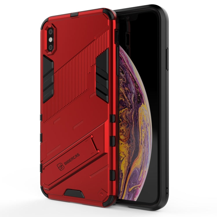 Punk Armor 2 in 1 PC + TPU Shockproof Case with Invisible Holder, For iPhone 11 Pro Max, For iPhone X / XS, For iPhone XR, For iPhone XS Max, For iPhone 6 & 6s, For iPhone 6 Plus & 6s  Plus
