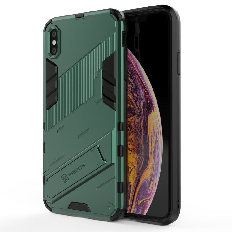 Punk Armor 2 in 1 PC + TPU Shockproof Case with Invisible Holder, For iPhone 11 Pro Max, For iPhone X / XS, For iPhone XR, For iPhone XS Max, For iPhone 6 & 6s, For iPhone 6 Plus & 6s  Plus