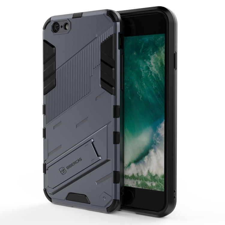 Punk Armor 2 in 1 PC + TPU Shockproof Case with Invisible Holder, For iPhone 11 Pro Max, For iPhone X / XS, For iPhone XR, For iPhone XS Max, For iPhone 6 & 6s, For iPhone 6 Plus & 6s  Plus