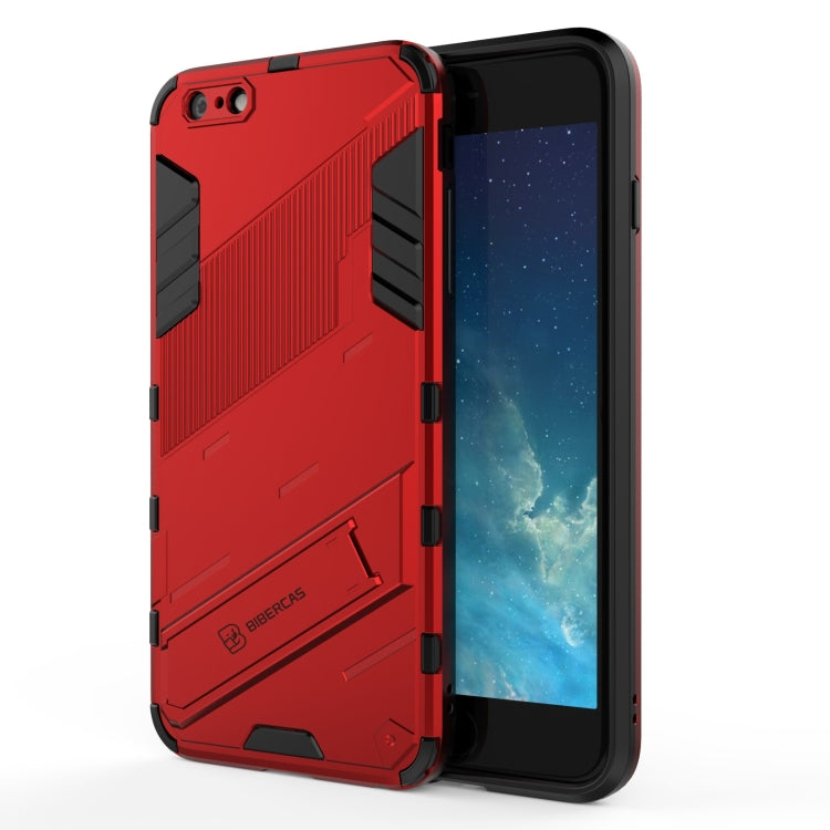 Punk Armor 2 in 1 PC + TPU Shockproof Case with Invisible Holder, For iPhone 11 Pro Max, For iPhone X / XS, For iPhone XR, For iPhone XS Max, For iPhone 6 & 6s, For iPhone 6 Plus & 6s  Plus