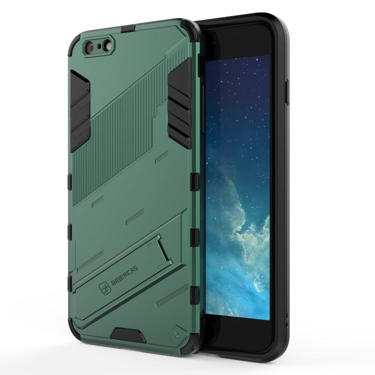 Punk Armor 2 in 1 PC + TPU Shockproof Case with Invisible Holder, For iPhone 11 Pro Max, For iPhone X / XS, For iPhone XR, For iPhone XS Max, For iPhone 6 & 6s, For iPhone 6 Plus & 6s  Plus
