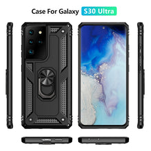Load image into Gallery viewer, Shockproof TPU + PC Protective Case with 360 Degree Rotating Holder, For Samsung Galaxy S21 Ultra 5G