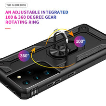 Load image into Gallery viewer, Shockproof TPU + PC Protective Case with 360 Degree Rotating Holder, For Samsung Galaxy S21 Ultra 5G