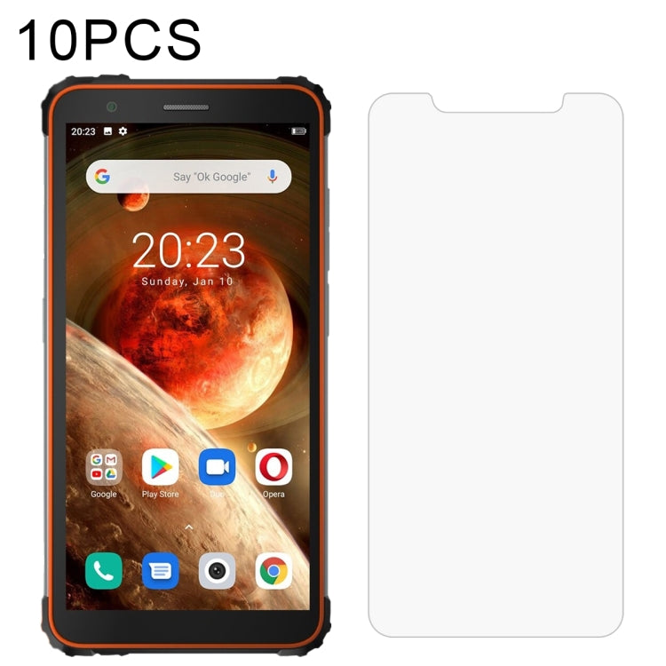 10 PCS 0.26mm 9H Surface Hardness 2.5D Explosion-proof Tempered Glass Non-full Screen Film, For Cubot KingKong Mini (10 PCS), For Blackview BV6600 (10 PCS), For Cubot C20 (10 PCS)