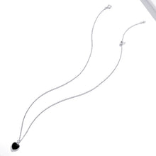 Load image into Gallery viewer, S925 Sterling Silver Black Heart Women Nacklace Jewelry, Black Heart