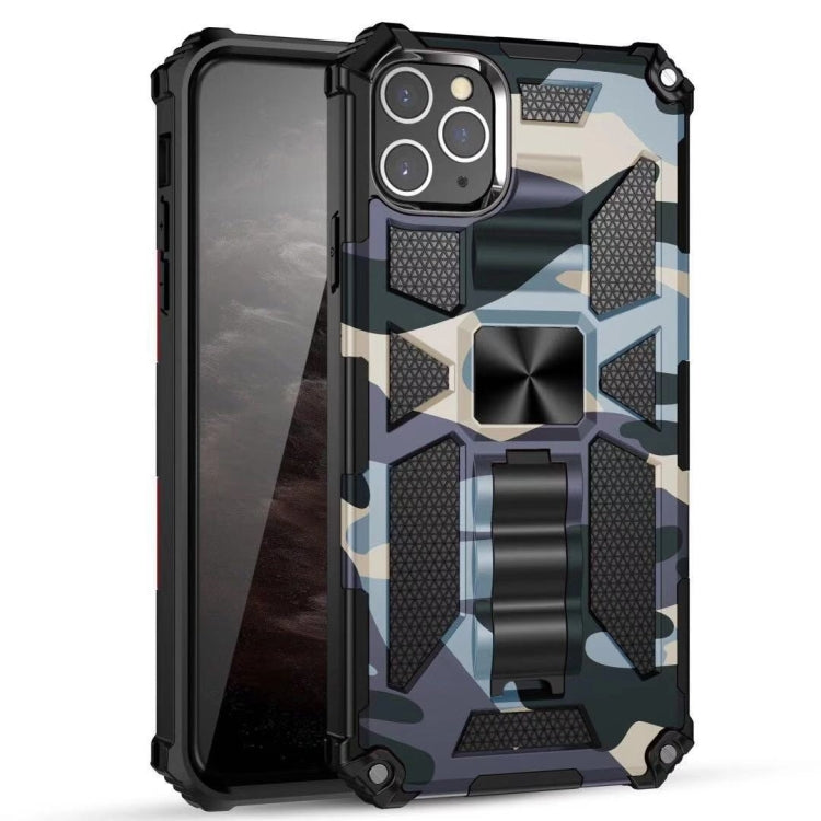 Camouflage Armor Shockproof TPU + PC Magnetic Protective Case with Holder, For iPhone 11 Pro, For iPhone 11 Pro Max, For iPhone 11
