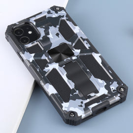 Camouflage Armor Shockproof TPU + PC Magnetic Protective Case with Holder, For iPhone 11, For iPhone 11 Pro, For iPhone 11 Pro Max