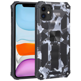 Camouflage Armor Shockproof TPU + PC Magnetic Protective Case with Holder, For iPhone 11, For iPhone 11 Pro, For iPhone 11 Pro Max