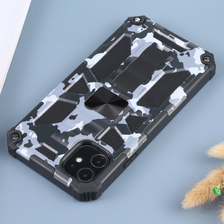 Camouflage Armor Shockproof TPU + PC Magnetic Protective Case with Holder, For iPhone 11, For iPhone 11 Pro, For iPhone 11 Pro Max