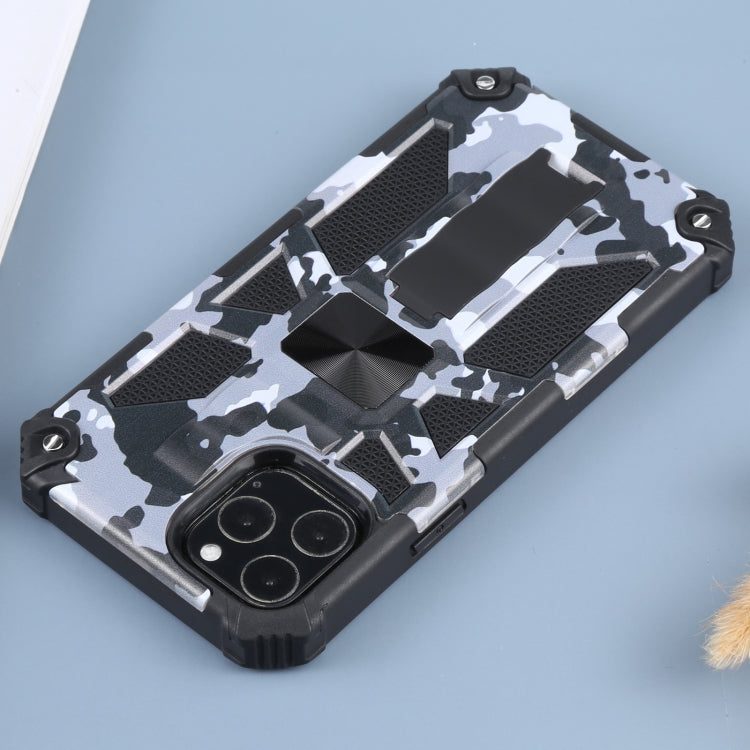 Camouflage Armor Shockproof TPU + PC Magnetic Protective Case with Holder, For iPhone 11 Pro, For iPhone 11 Pro Max, For iPhone 11