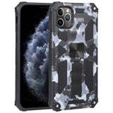 Camouflage Armor Shockproof TPU + PC Magnetic Protective Case with Holder, For iPhone 11 Pro, For iPhone 11 Pro Max, For iPhone 11