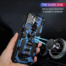 Load image into Gallery viewer, Camouflage Armor Shockproof TPU + PC Magnetic Protective Case with Holder, For iPhone 11 Pro Max, For iPhone 11, For iPhone 11 Pro
