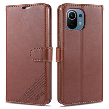 Load image into Gallery viewer, AZNS Magnetic Calf Texture Horizontal Flip Leather Case with Card Slots &amp; Holder &amp; Wallet, For OPPO Reno5 4G, For Xiaomi Mi 11
