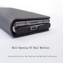 Load image into Gallery viewer, For Samsung Galaxy Z Fold2 5G Detachable Split Horizontal Flip Leather Case with Card Slots &amp; Detachable Back Cover