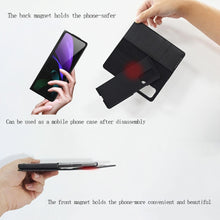 Load image into Gallery viewer, For Samsung Galaxy Z Fold2 5G Detachable Split Horizontal Flip Leather Case with Card Slots &amp; Detachable Back Cover