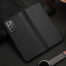 Load image into Gallery viewer, For Samsung Galaxy Z Fold2 5G Exclusive Series Cowhide Texture Horizontal Flip Leather Case