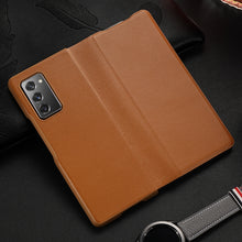 Load image into Gallery viewer, For Samsung Galaxy Z Fold2 5G Exclusive Series Cowhide Texture Horizontal Flip Leather Case