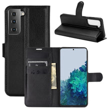 Load image into Gallery viewer, Litchi Texture Horizontal Flip Protective Case with Holder &amp; Card Slots &amp; Wallet, For Galaxy S21+ 5G