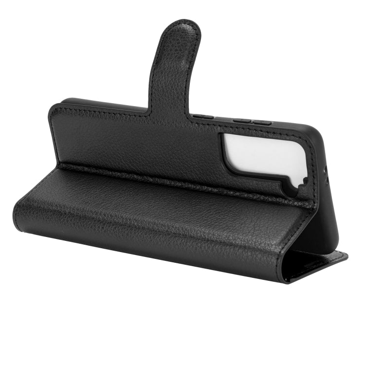 Litchi Texture Horizontal Flip Protective Case with Holder & Card Slots & Wallet, For Galaxy S21+ 5G