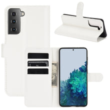 Load image into Gallery viewer, Litchi Texture Horizontal Flip Protective Case with Holder &amp; Card Slots &amp; Wallet, For Galaxy S21+ 5G
