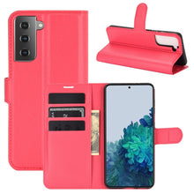 Load image into Gallery viewer, Litchi Texture Horizontal Flip Protective Case with Holder &amp; Card Slots &amp; Wallet, For Galaxy S21+ 5G