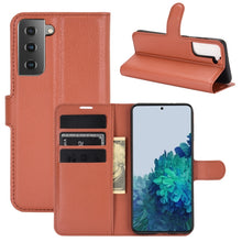 Load image into Gallery viewer, Litchi Texture Horizontal Flip Protective Case with Holder &amp; Card Slots &amp; Wallet, For Galaxy S21+ 5G