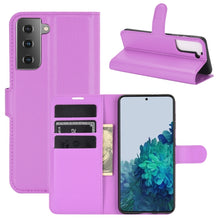 Load image into Gallery viewer, Litchi Texture Horizontal Flip Protective Case with Holder &amp; Card Slots &amp; Wallet, For Galaxy S21+ 5G