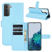 Load image into Gallery viewer, Litchi Texture Horizontal Flip Protective Case with Holder &amp; Card Slots &amp; Wallet, For Galaxy S21+ 5G