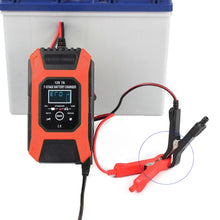 Load image into Gallery viewer, FOXSUR Car / Motorcycle Repair Charger 12V 7A 7-stage + Multi-battery Mode Lead-acid Battery Charger, US Plug, EU Plug, JP Plug, UK Plug