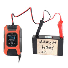 Load image into Gallery viewer, FOXSUR Car / Motorcycle Repair Charger 12V 7A 7-stage + Multi-battery Mode Lead-acid Battery Charger, US Plug, EU Plug, JP Plug, UK Plug
