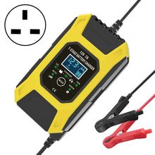 Load image into Gallery viewer, FOXSUR Car / Motorcycle Repair Charger 12V 7A 7-stage + Multi-battery Mode Lead-acid Battery Charger, US Plug, EU Plug, JP Plug, UK Plug