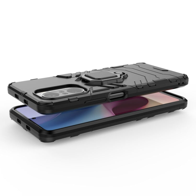Shockproof PC + TPU Protective Case with Magnetic Ring Holder, For Xiaomi Redmi K40 / K40 Pro