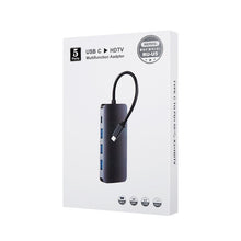 Load image into Gallery viewer, Remax RU-U5 5 In1 Multi-function Type-C / USB-C HUB Docking?Station, 5 In1