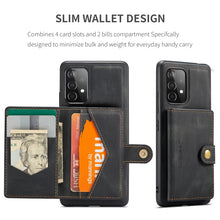 Load image into Gallery viewer, JEEHOOD Retro Magnetic Detachable Protective Case with Wallet &amp; Card Slot &amp; Holder, For Samsung Galaxy A52 5G, For Samsung Galaxy A72 5G, For Samsung Galaxy A51 5G