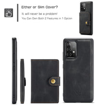 Load image into Gallery viewer, JEEHOOD Retro Magnetic Detachable Protective Case with Wallet &amp; Card Slot &amp; Holder, For Samsung Galaxy A52 5G, For Samsung Galaxy A72 5G, For Samsung Galaxy A51 5G