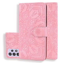 Load image into Gallery viewer, Embossed Sunflower Pattern Horizontal Flip PU Leather Case with Holder &amp; Card Slots &amp; Wallet &amp; Lanyard, For Samsung Galaxy A12, For Samsung Galaxy A52 5G / 4G, For Samsung Galaxy A72 5G / 4G, For SamsungGalaxy A72 5G / 4G