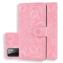 Load image into Gallery viewer, Embossed Sunflower Pattern Horizontal Flip PU Leather Case with Holder &amp; Card Slots &amp; Wallet &amp; Lanyard, For Samsung Galaxy A12, For Samsung Galaxy A52 5G / 4G, For Samsung Galaxy A72 5G / 4G, For SamsungGalaxy A72 5G / 4G