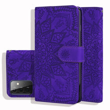 Load image into Gallery viewer, Embossed Sunflower Pattern Horizontal Flip PU Leather Case with Holder &amp; Card Slots &amp; Wallet &amp; Lanyard, For Samsung Galaxy A12, For Samsung Galaxy A52 5G / 4G, For Samsung Galaxy A72 5G / 4G, For SamsungGalaxy A72 5G / 4G