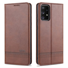 Load image into Gallery viewer, AZNS Magnetic Calf Texture Horizontal Flip Leather Case with Card Slots &amp; Holder &amp; Wallet, For Samsung Galaxy A02s, For Samsung Galaxy A52 5G / 4G, For Samsung Galaxy A72 5G / 4G