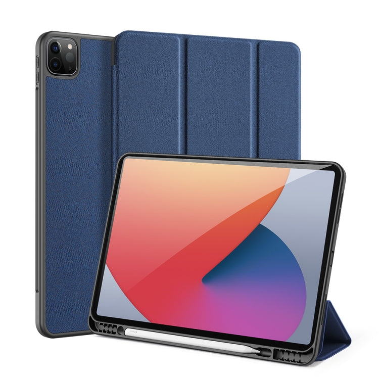 DUX DUCIS Domo Series Horizontal Flip Magnetic TPU + PU Leather Case with Three-folding Holder & Pen Slot & Sleep / Wake-up Function, iPad Pro 11 （2021）/(2020), iPad Pro 12.9  2021 / 2020