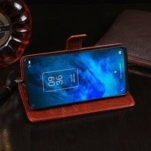Load image into Gallery viewer, idewei Crazy Horse Texture Horizontal Flip Leather Case with Holder &amp; Card Slots &amp; Wallet, For TCL 10 5G, For vivo X60 Pro+ 5G