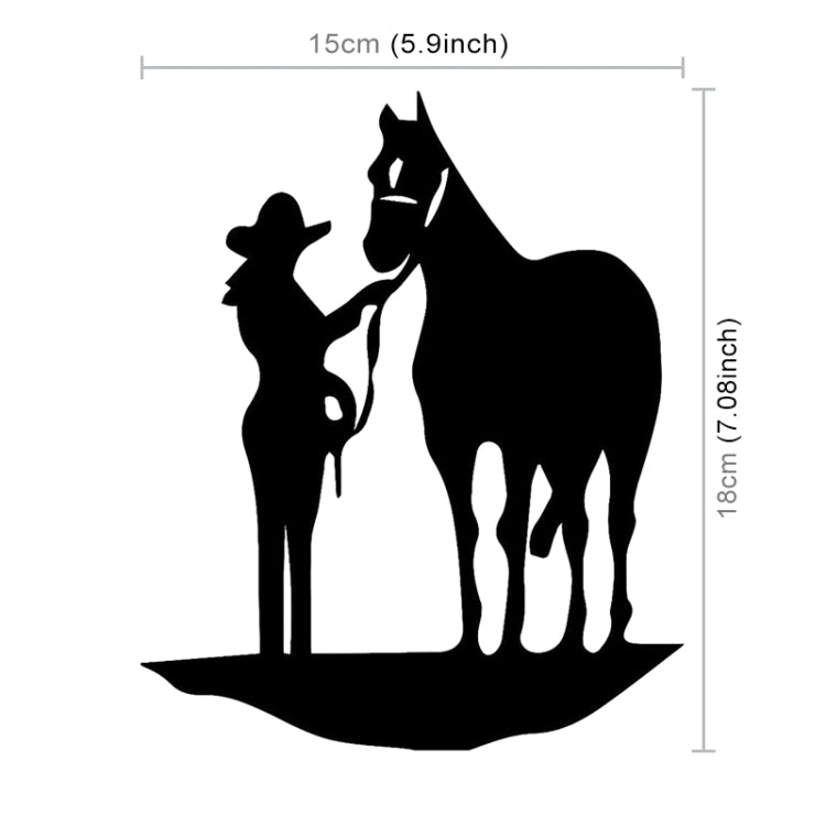 5 PCS Car Waterproof Horse Pattern Sticker, Horse Pattern