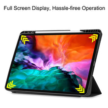 Load image into Gallery viewer, Horizontal Flip Honeycomb TPU + PU Leather Case with Three-folding Holder &amp; Sleep / Wake-up Function &amp; Pen Slot, For iPad Pro 12.9 2022 / 2021