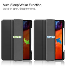 Load image into Gallery viewer, Horizontal Flip Honeycomb TPU + PU Leather Case with Three-folding Holder &amp; Sleep / Wake-up Function &amp; Pen Slot, For iPad Pro 12.9 2022 / 2021